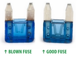 Image result for blown fuse in car